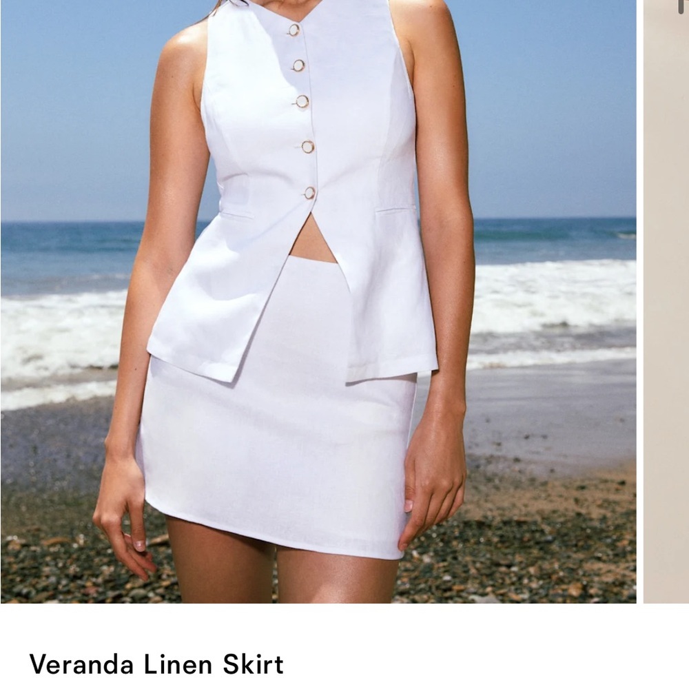 Reformation Cream Button-Detail Set